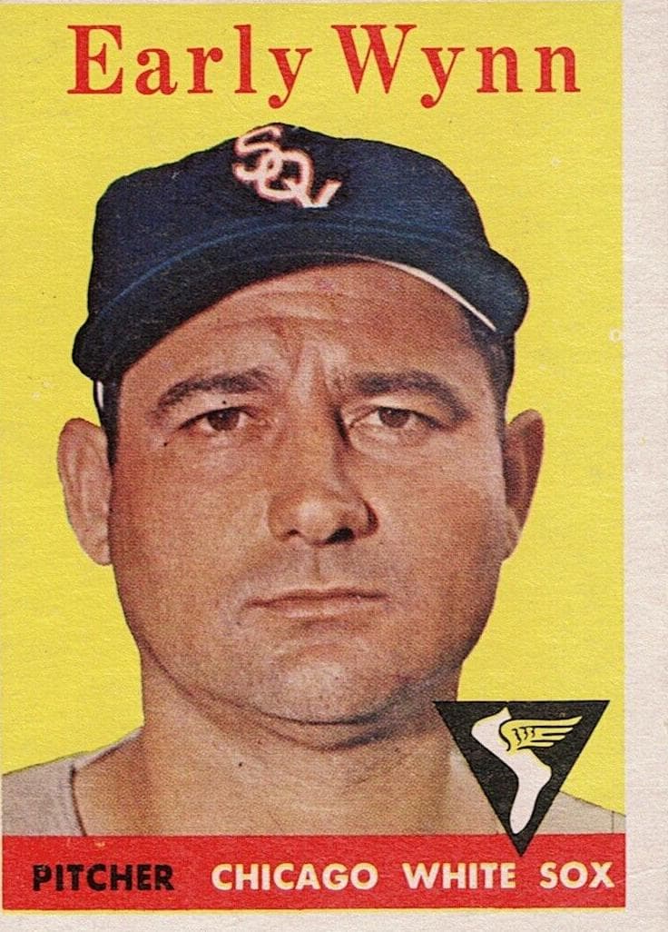 Early Wynn 1958 topps Topps
