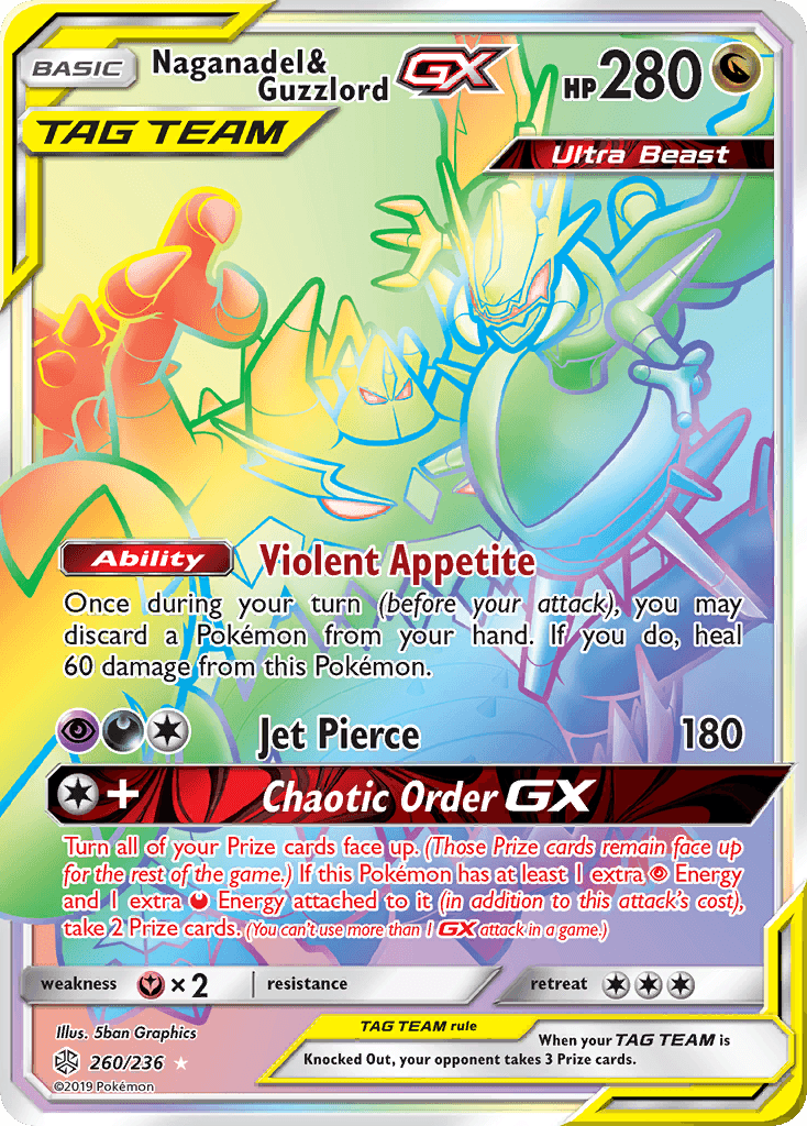 Naganadel & Guzzlord GX 2019 Pokemon