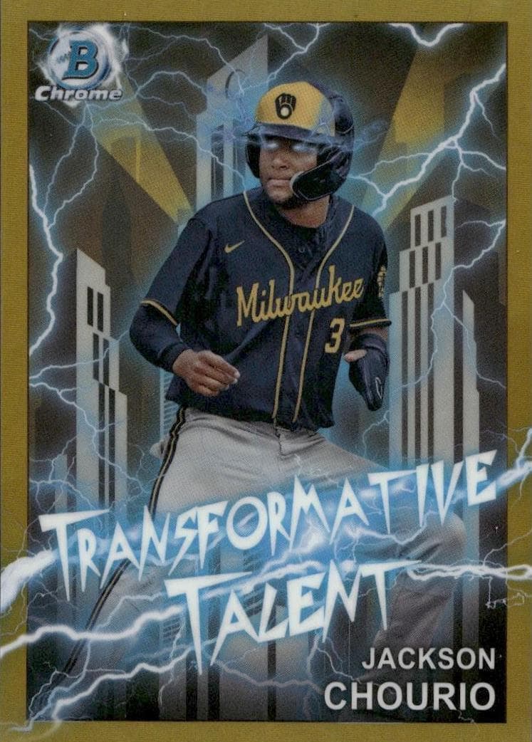 Jackson Chourio 2023 bowman Bowman Draft