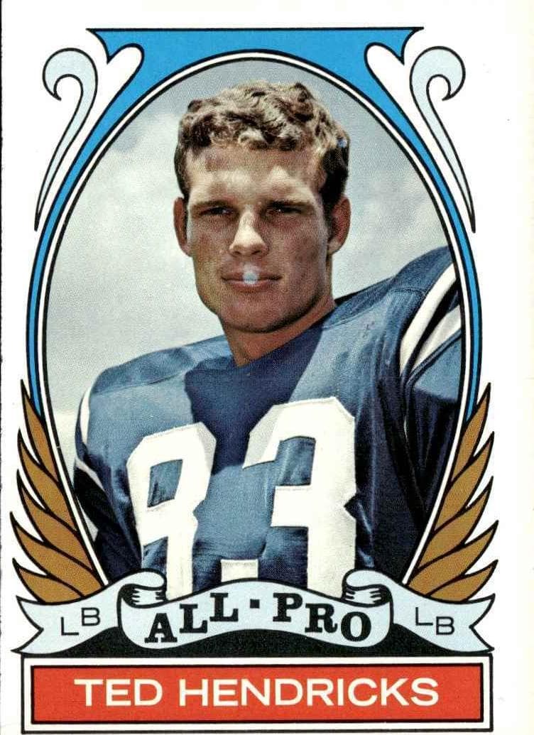 Ted Hendricks 1972 topps Topps