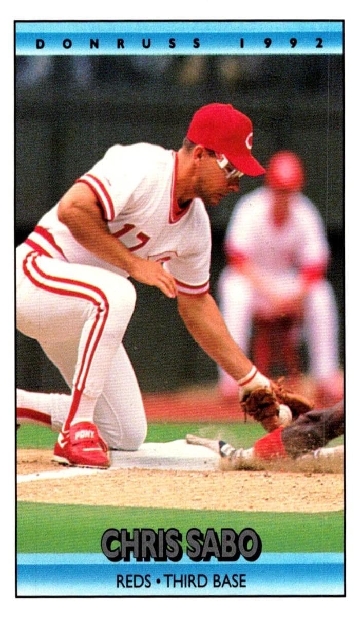Chris Sabo 1992 panini Donruss
