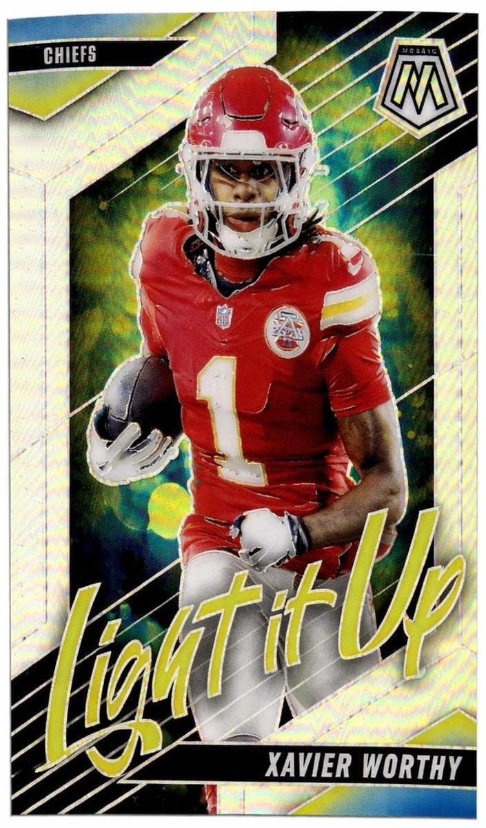 Xavier Worthy 2025 panini Mosaic