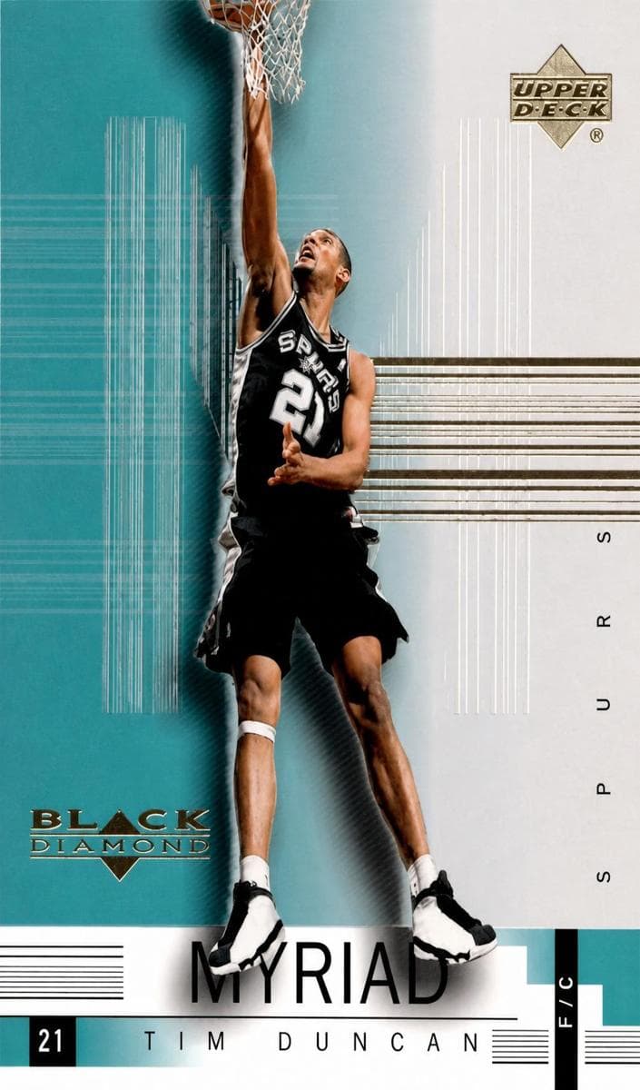 Tim Duncan 1999 upper-deck Black Diamond