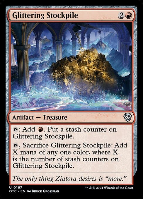 Glittering Stockpile 2024 Magic: The Gathering Outlaws of Thunder Junction Commander