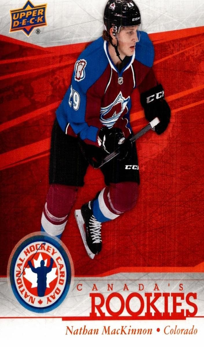 Nathan MacKinnon 2014 upper-deck National Hockey Card Day Canada