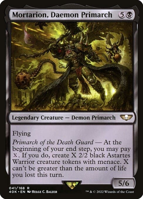 Mortarion, Daemon Primarch 2022 Magic: The Gathering