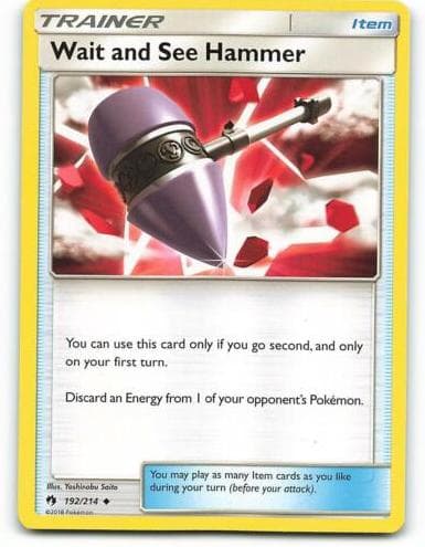 Wait and See Hammer trading card