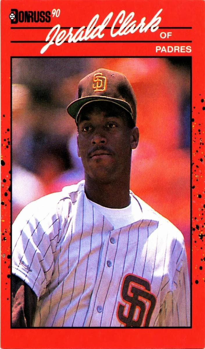 Jerald Clark 1990 panini Donruss