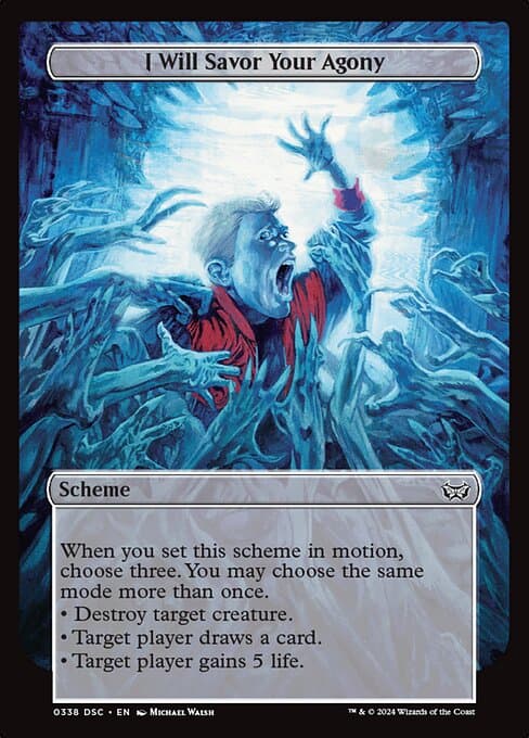 I Will Savor Your Agony 2024 Magic: The Gathering Duskmourn: House of Horror Commander