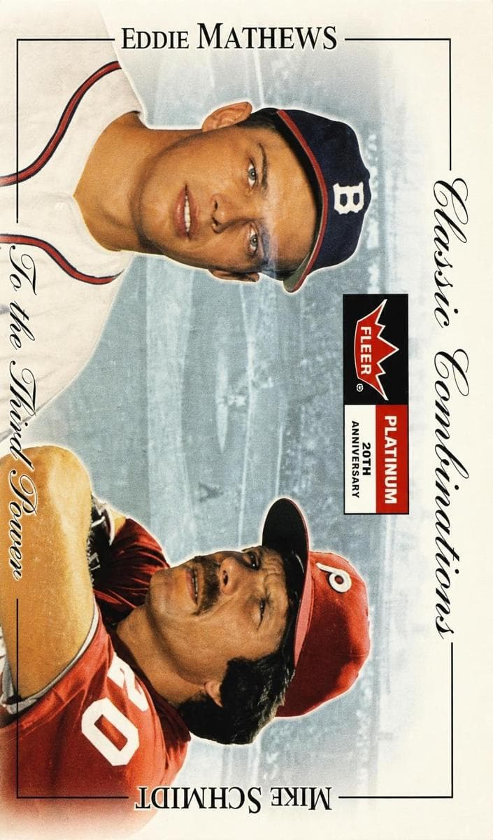 Eddie Mathews / Mike Schmidt #18 CC
