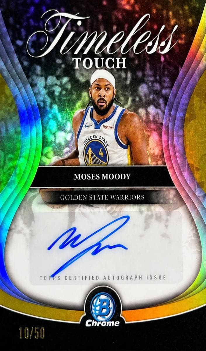 Moses Moody trading card