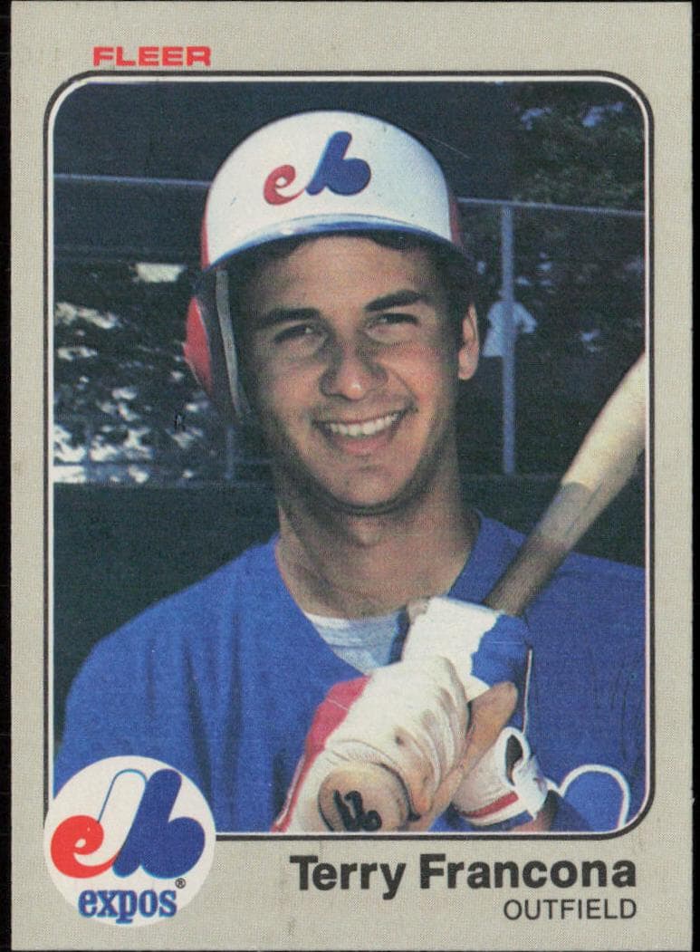 Terry Francona 1983 fleer Fleer