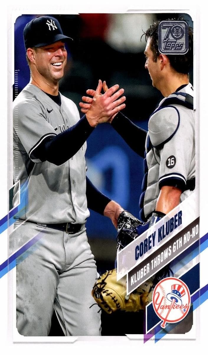 Corey Kluber 2021 topps Topps Update
