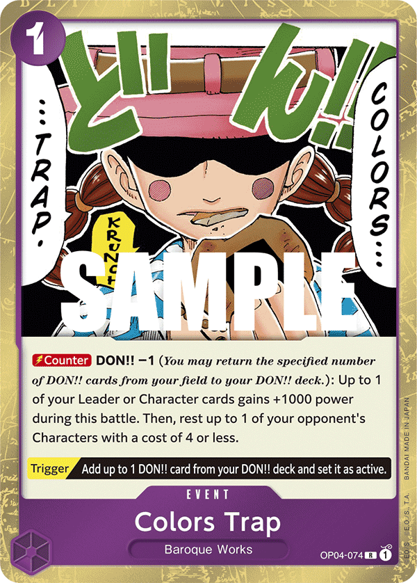 Colors Trap 2023 One Piece Japanese Kingdoms of Intrigue