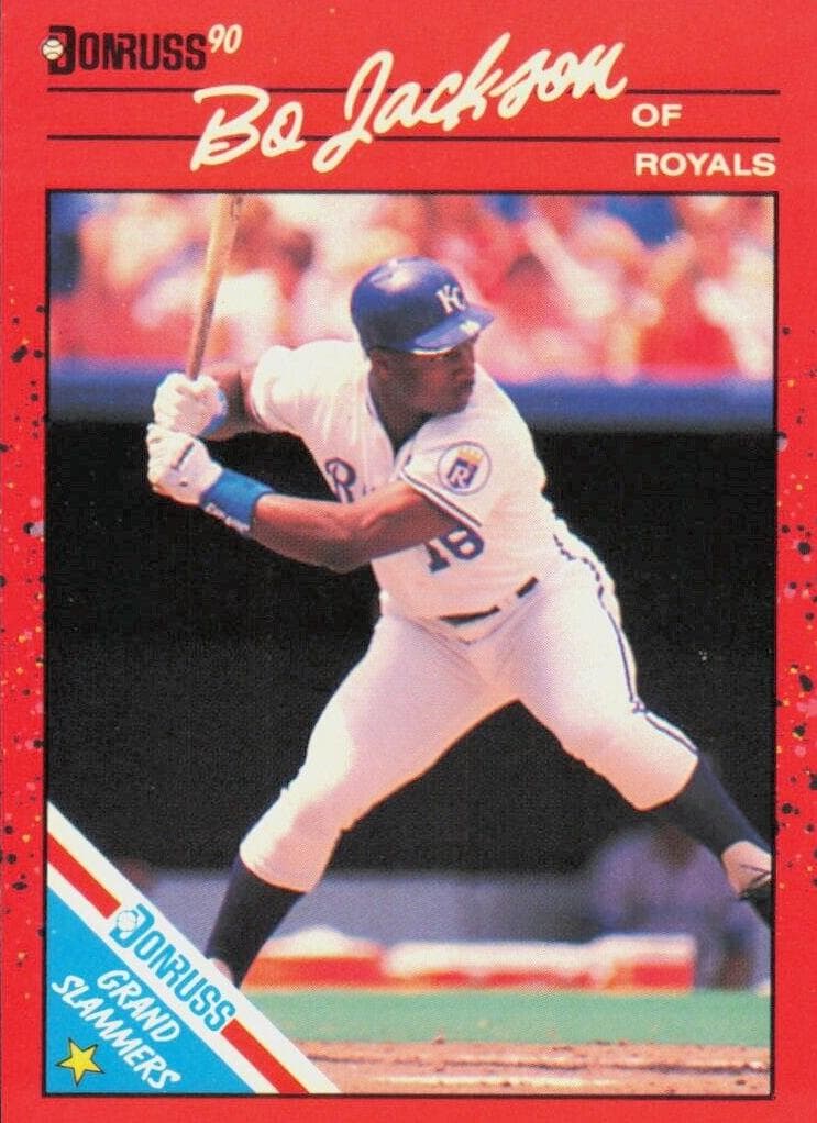 Bo Jackson 1990 panini Donruss