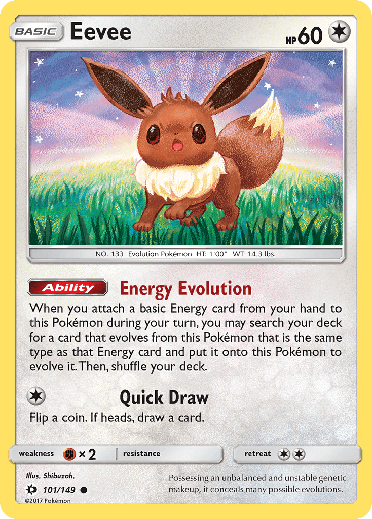 Eevee 2017 Pokemon Sun & Moon