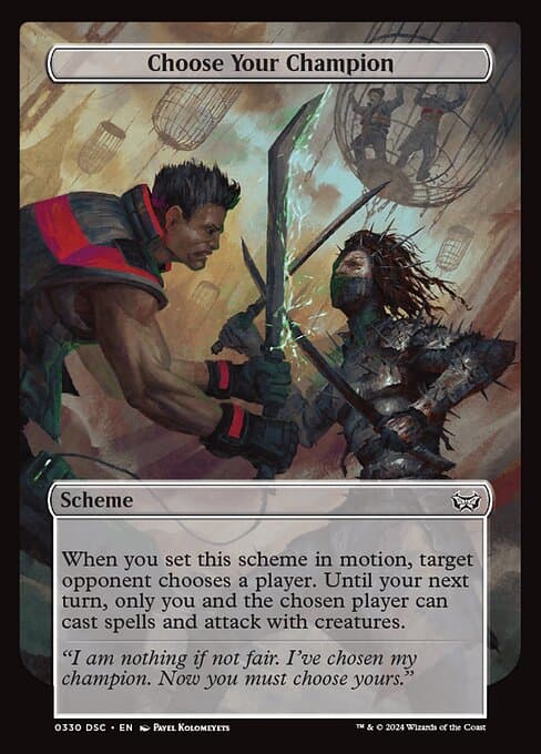 Choose Your Champion 2024 Magic: The Gathering Duskmourn: House of Horror Commander