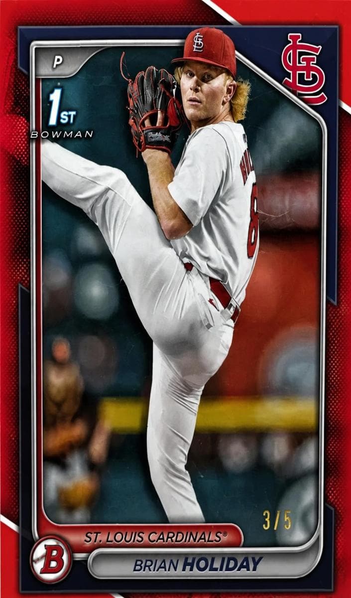 Brian Holiday 2024 bowman Bowman Draft
