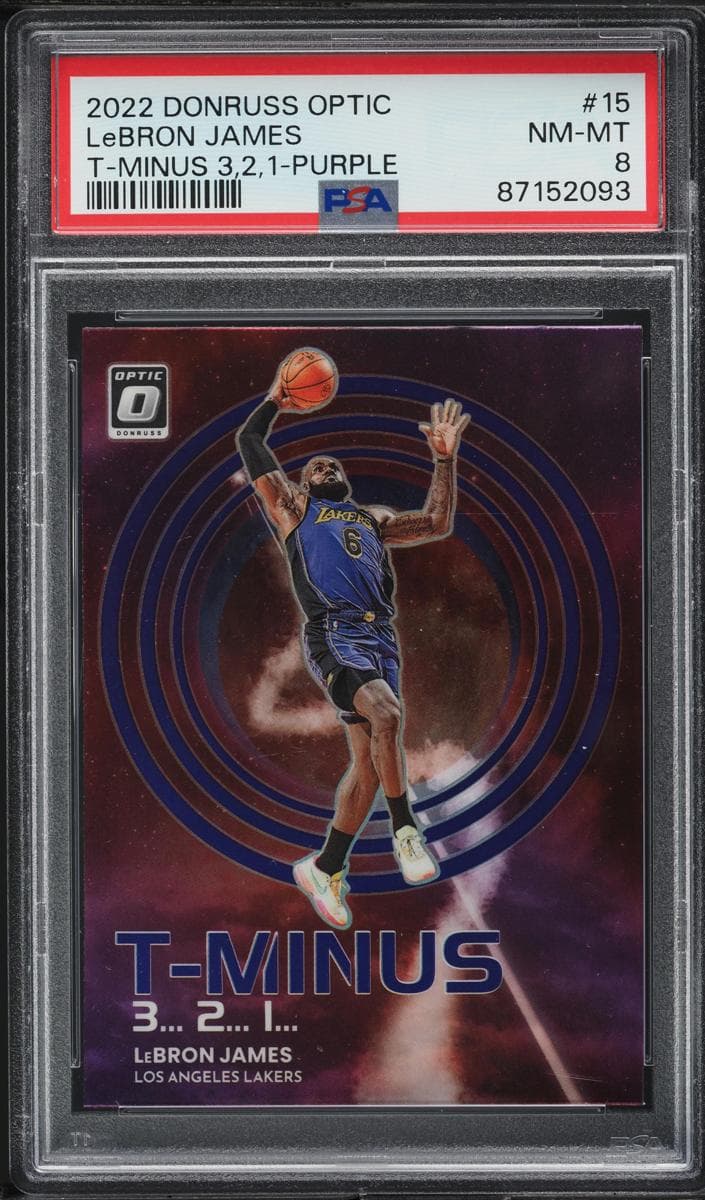 LeBron James 2022 panini Donruss Optic