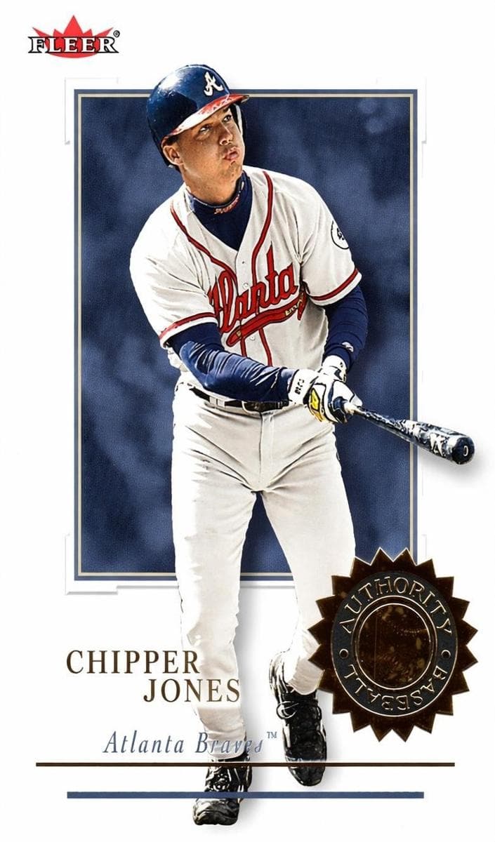 Chipper Jones 2001 fleer Fleer Authority