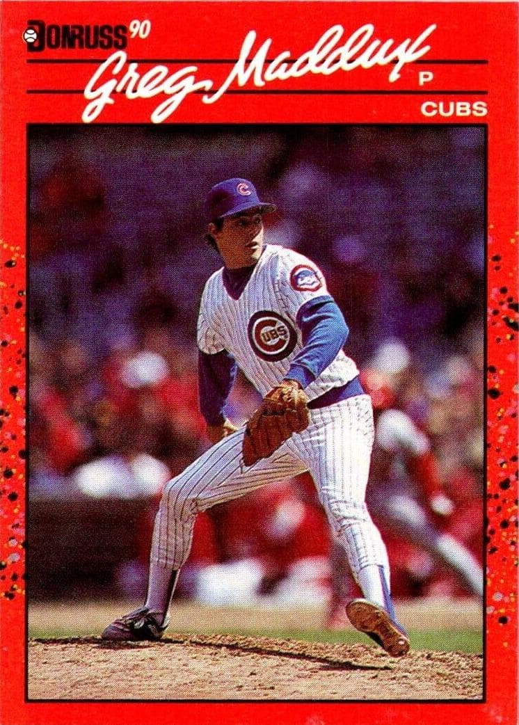 Greg Maddux 1990 panini Donruss