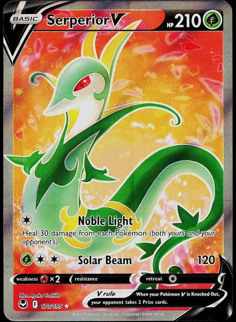 Serperior V trading card