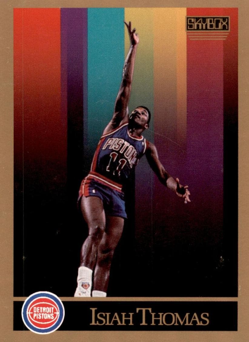 Isiah Thomas 1990 fleer SkyBox