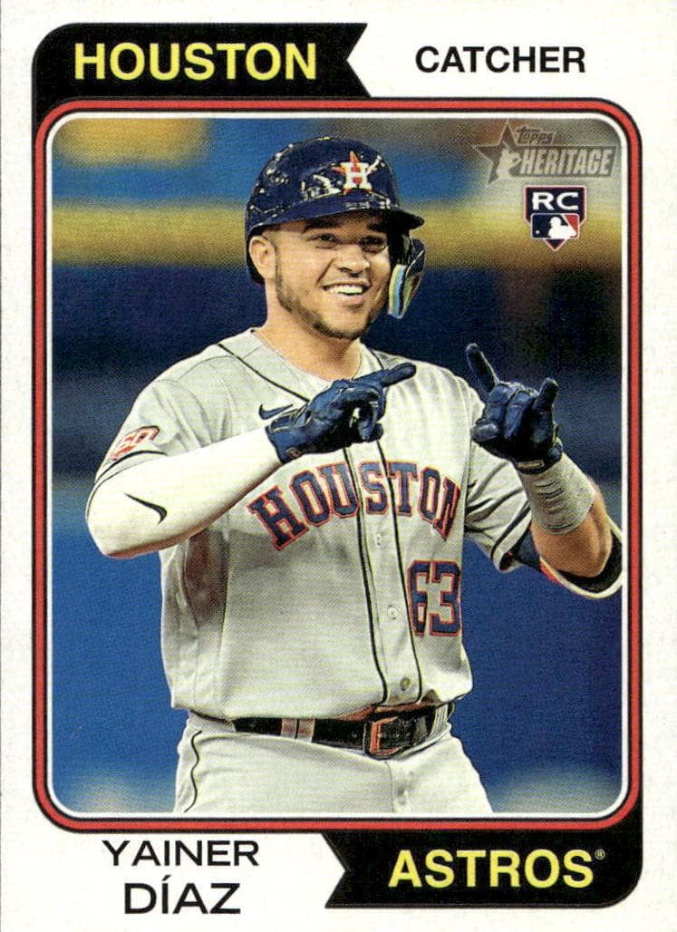Yainer Diaz trading card