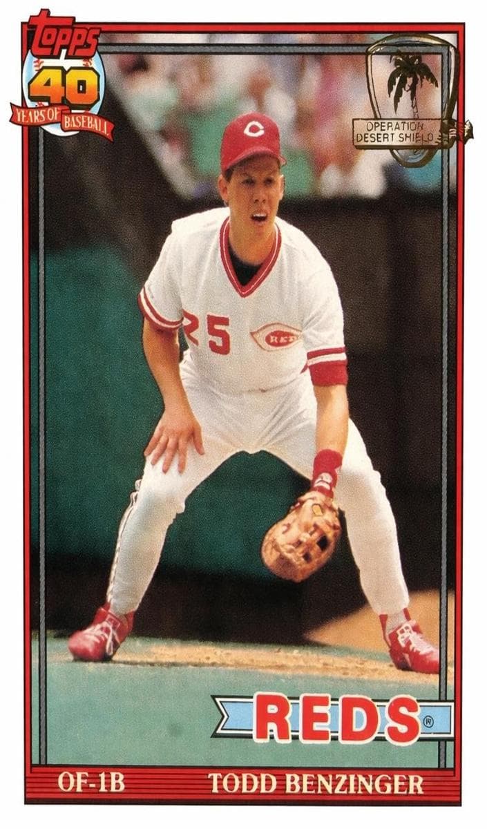 Todd Benzinger 1991 topps Topps