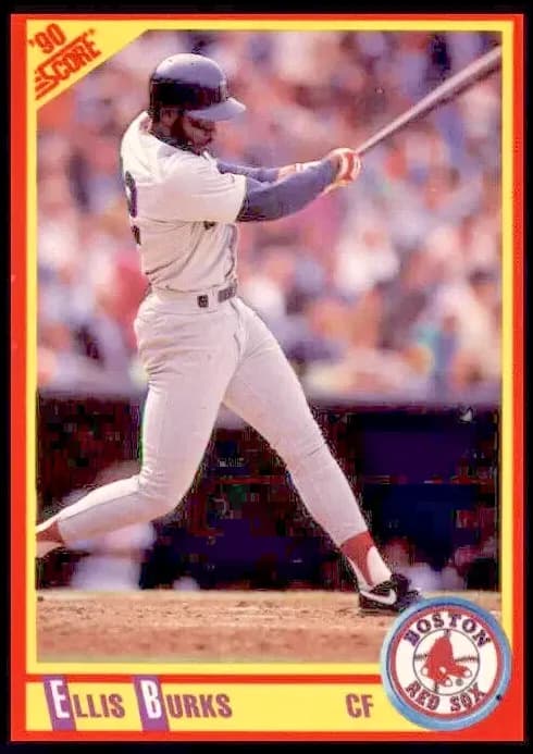 Ellis Burks 1990 panini Score
