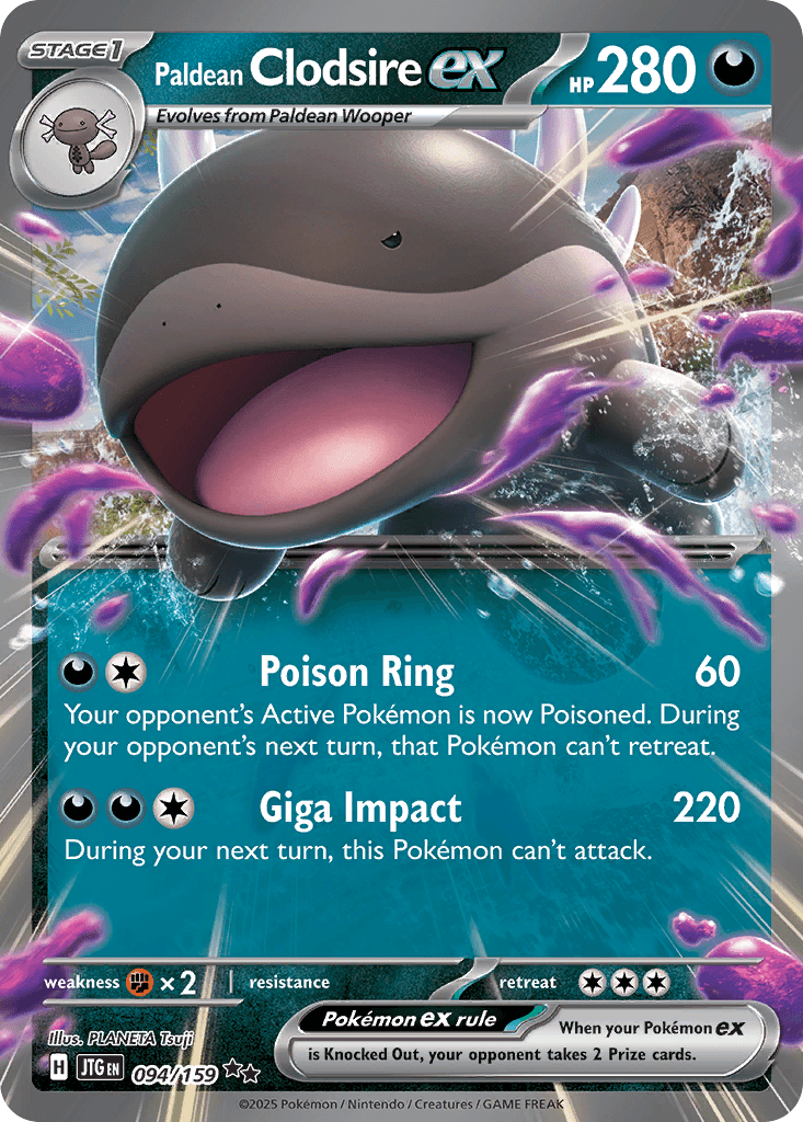 Paldean Clodsire ex 2024 Pokemon