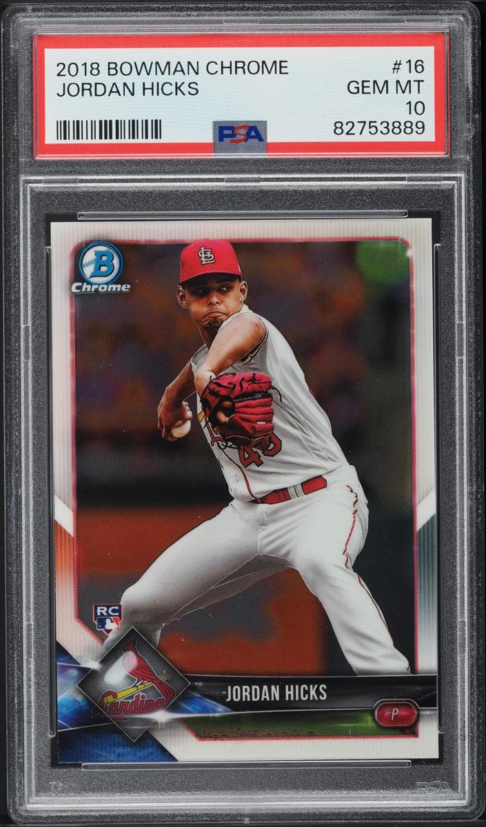 Jordan Hicks trading card