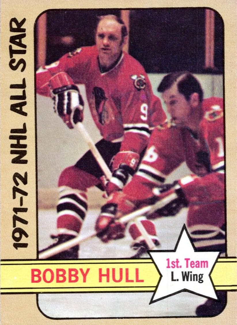 Bobby Hull 1972 topps O-Pee-Chee