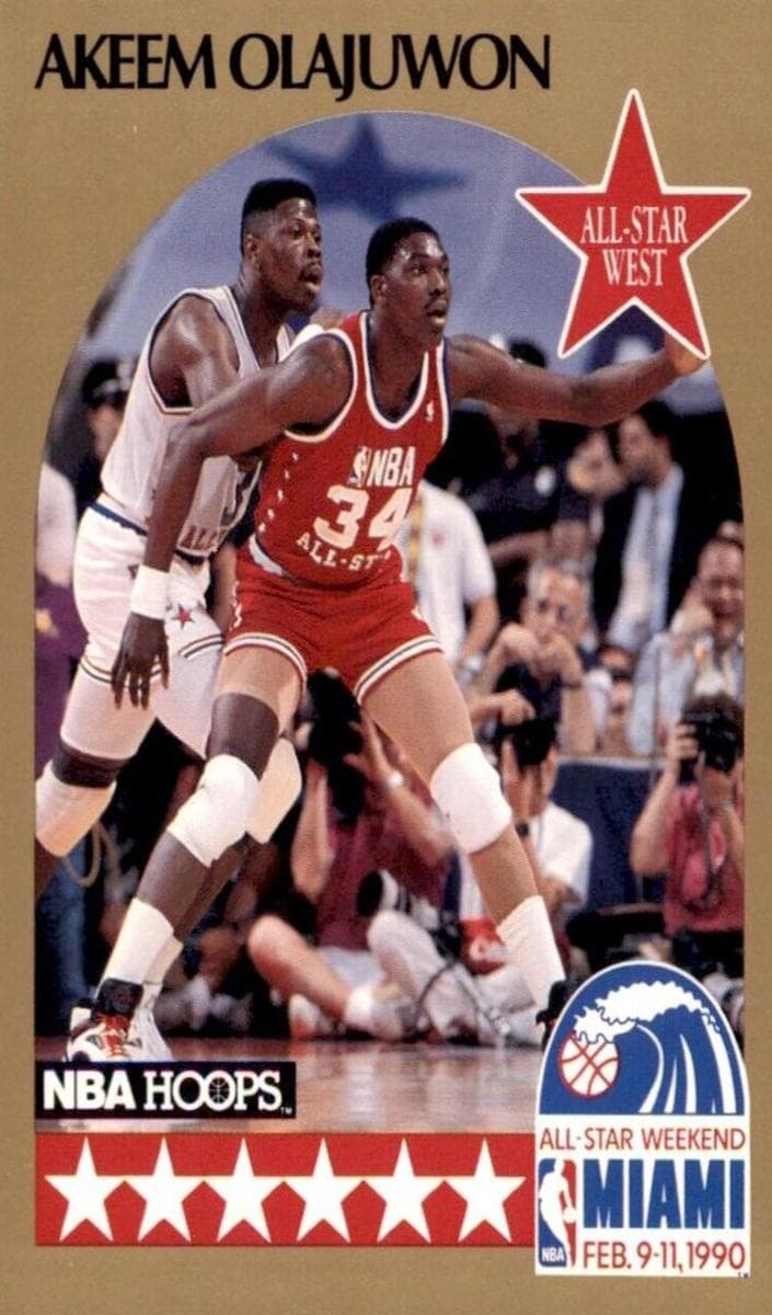 Akeem Olajuwon 1990 panini