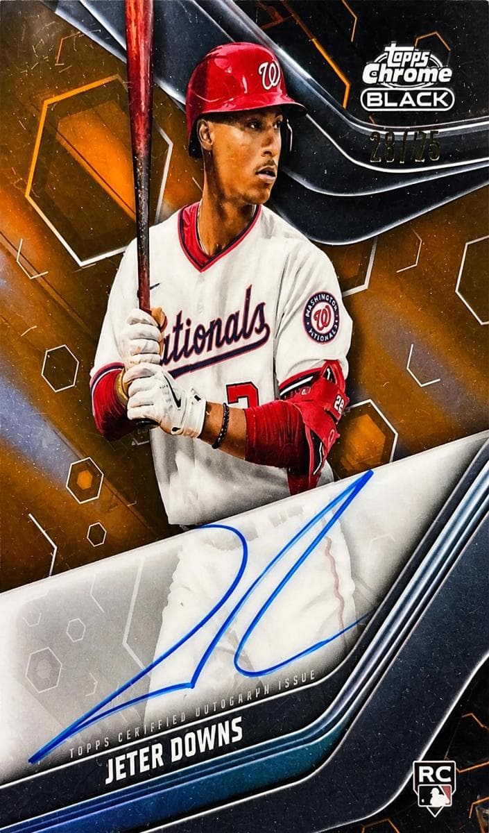 Jeter Downs 2023 topps Topps Chrome Black