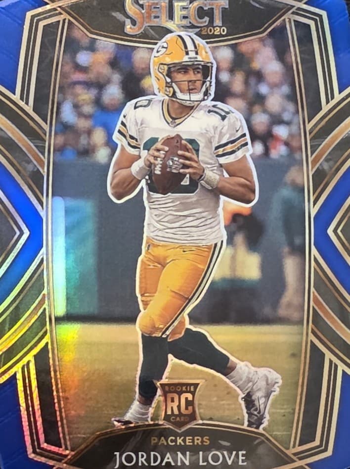 Football Jordan Love 2020 Panini Select 2020 Panini Select blue
