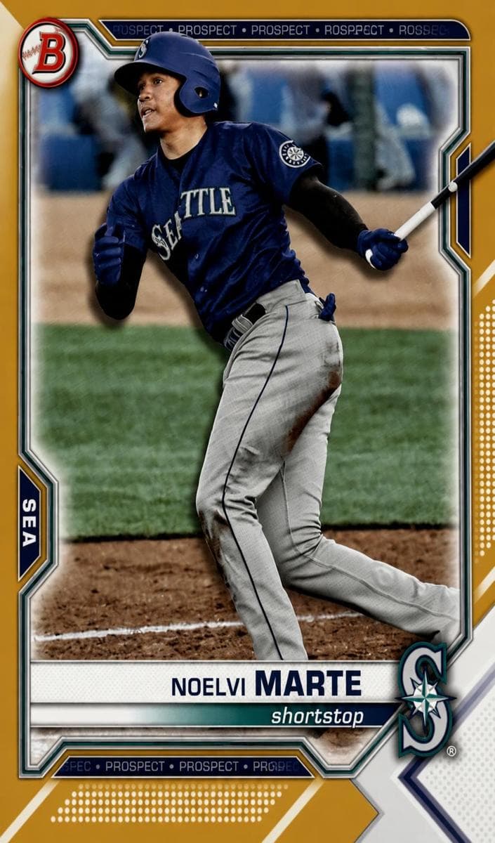 Noelvi Marte 2021 bowman Bowman Draft
