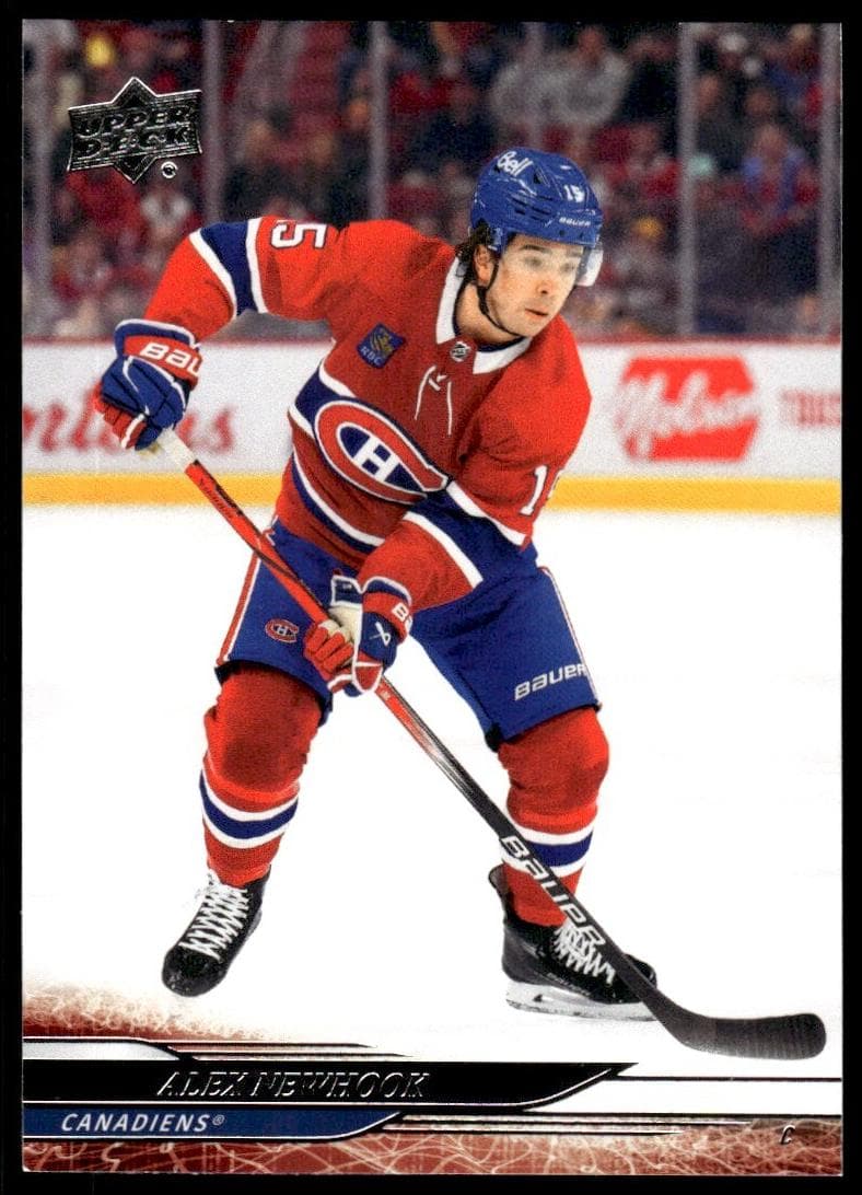 Alex Newhook trading card