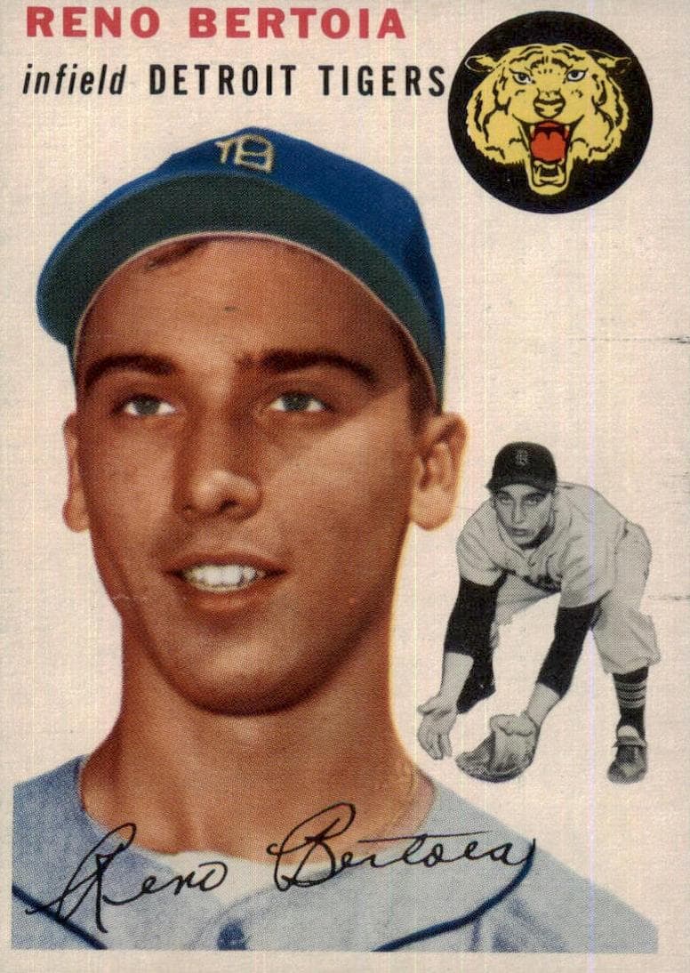 Reno Bertoia 1954 topps Topps