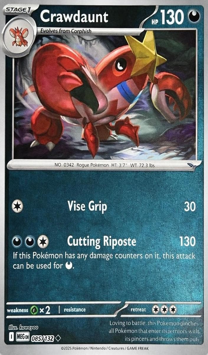 Crawdaunt trading card