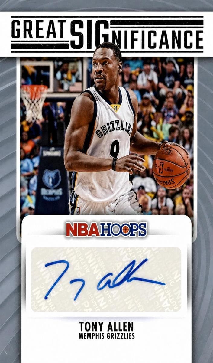 Tony Allen trading card