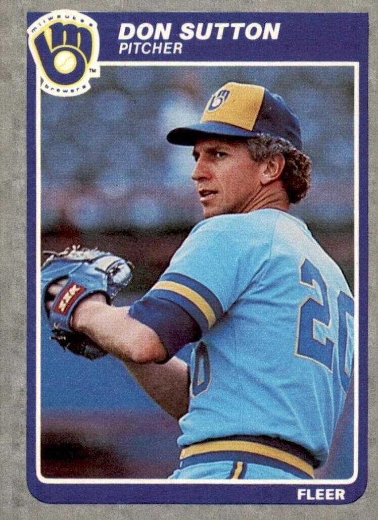 Don Sutton trading card