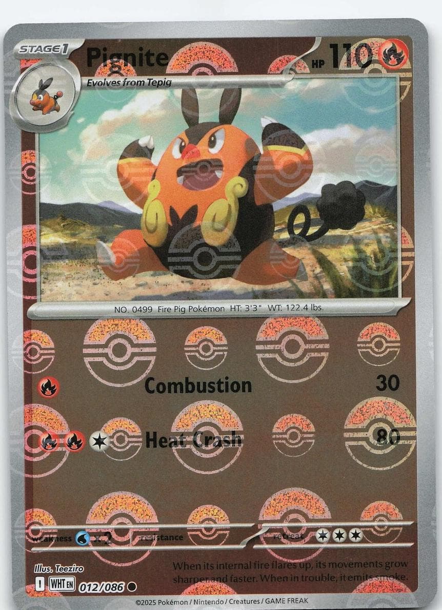 Pignite trading card