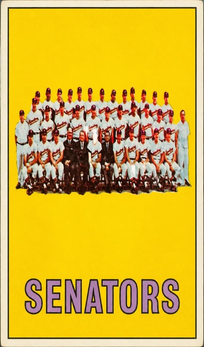 Washington Senators 1967 topps Topps