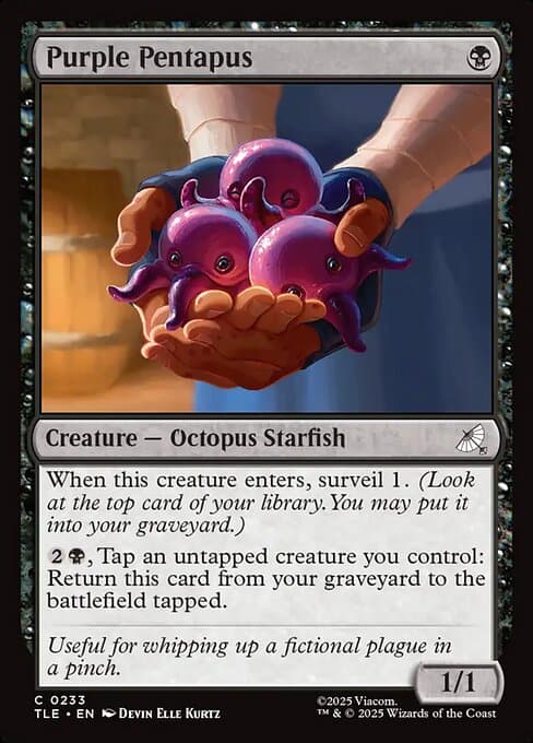 Purple Pentapus 2025 Magic: The Gathering Avatar: The Last Airbender Eternal