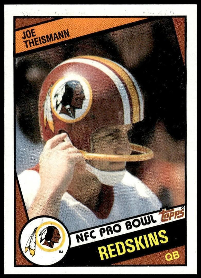 Joe Theismann trading card