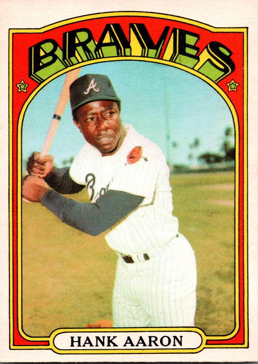 Hank Aaron 1972 topps O-Pee-Chee