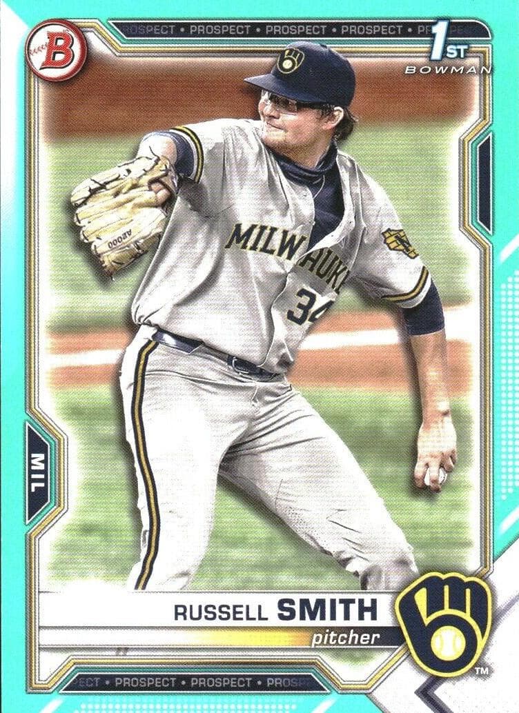 Russell Smith 2021 bowman Bowman Draft