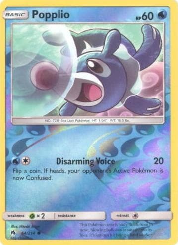 Popplio trading card