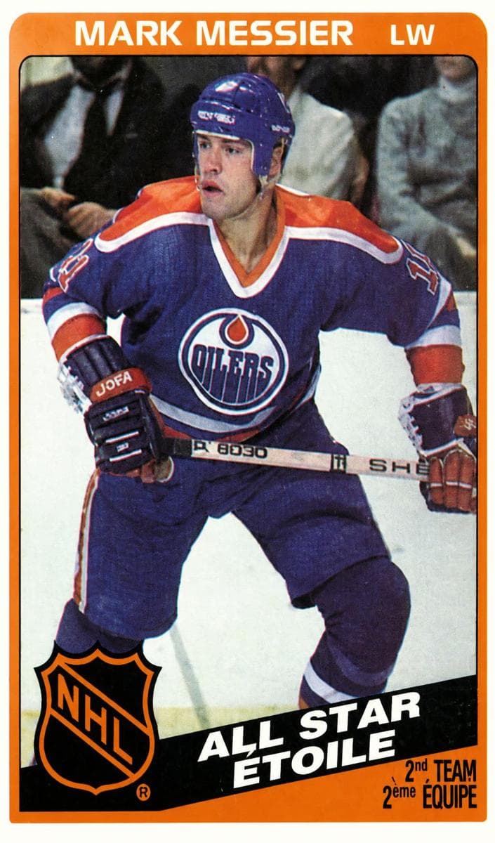 Mark Messier 1984 topps O-Pee-Chee